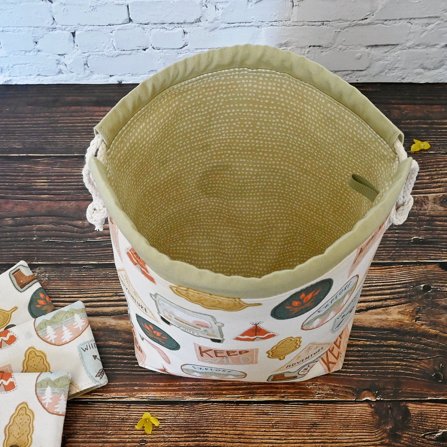 Patch it Up Drawstring Project Bag