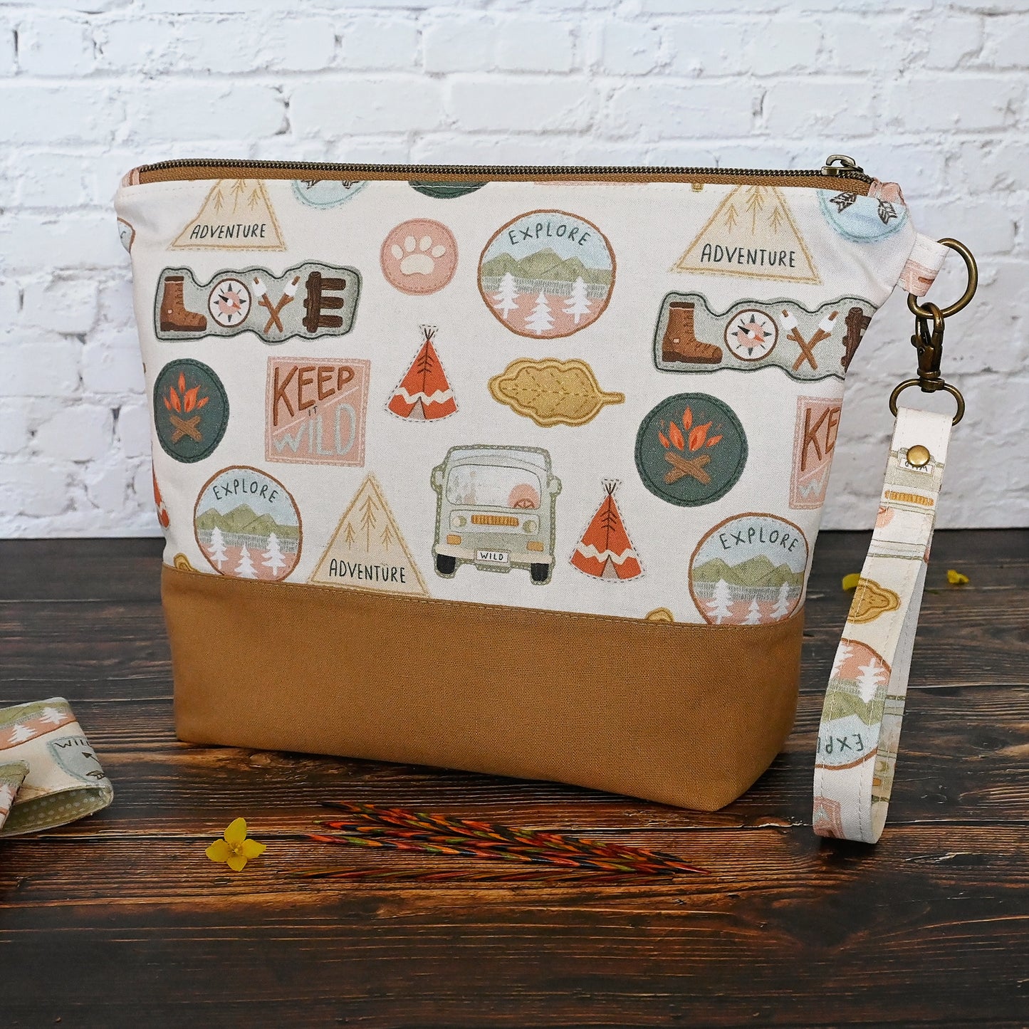Patch it Up Zippered Project Bag