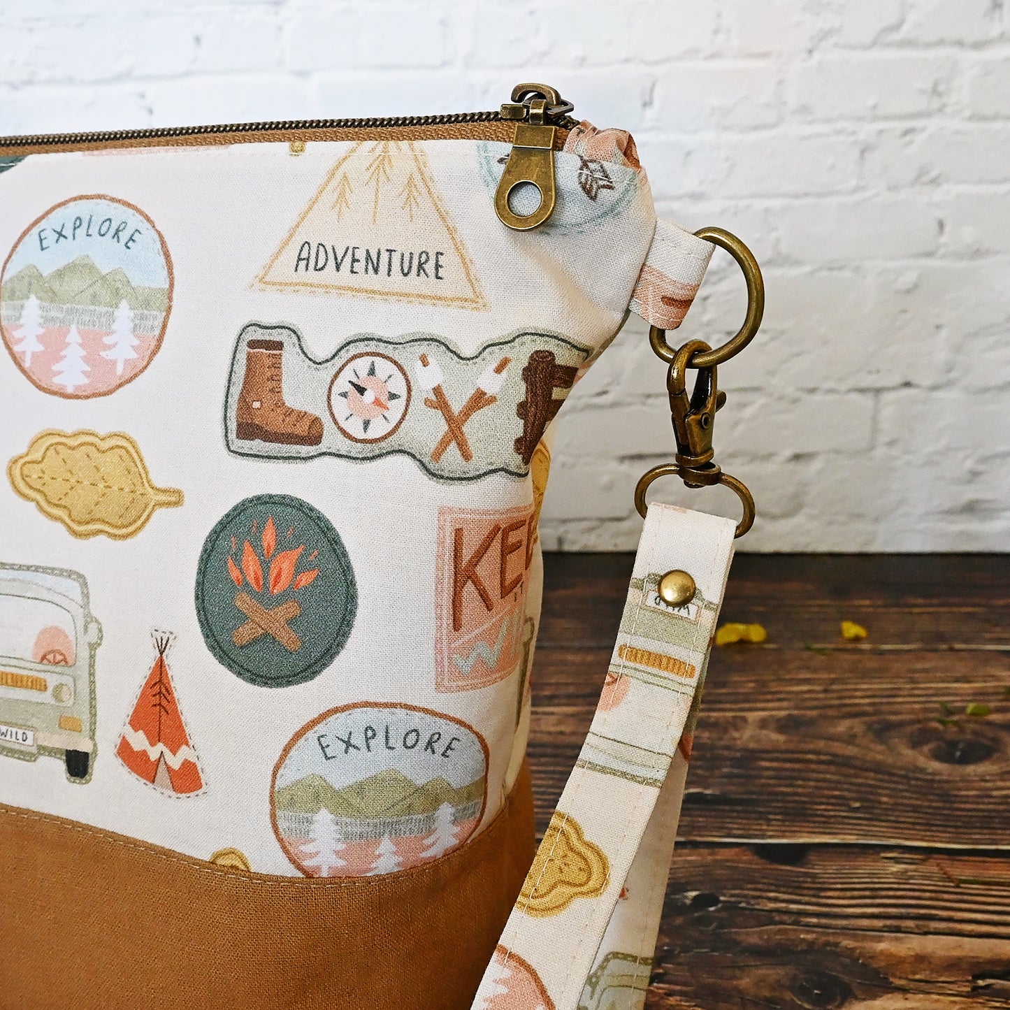 Patch it Up Zippered Project Bag