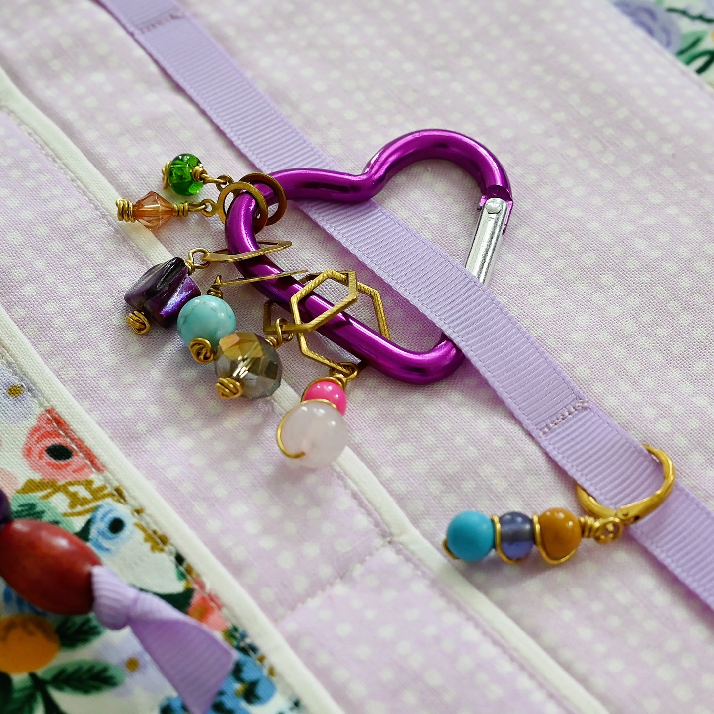 Get It Together Wrap in Mauve Garden Party - A Collaboration with Mable and Rose Handmade