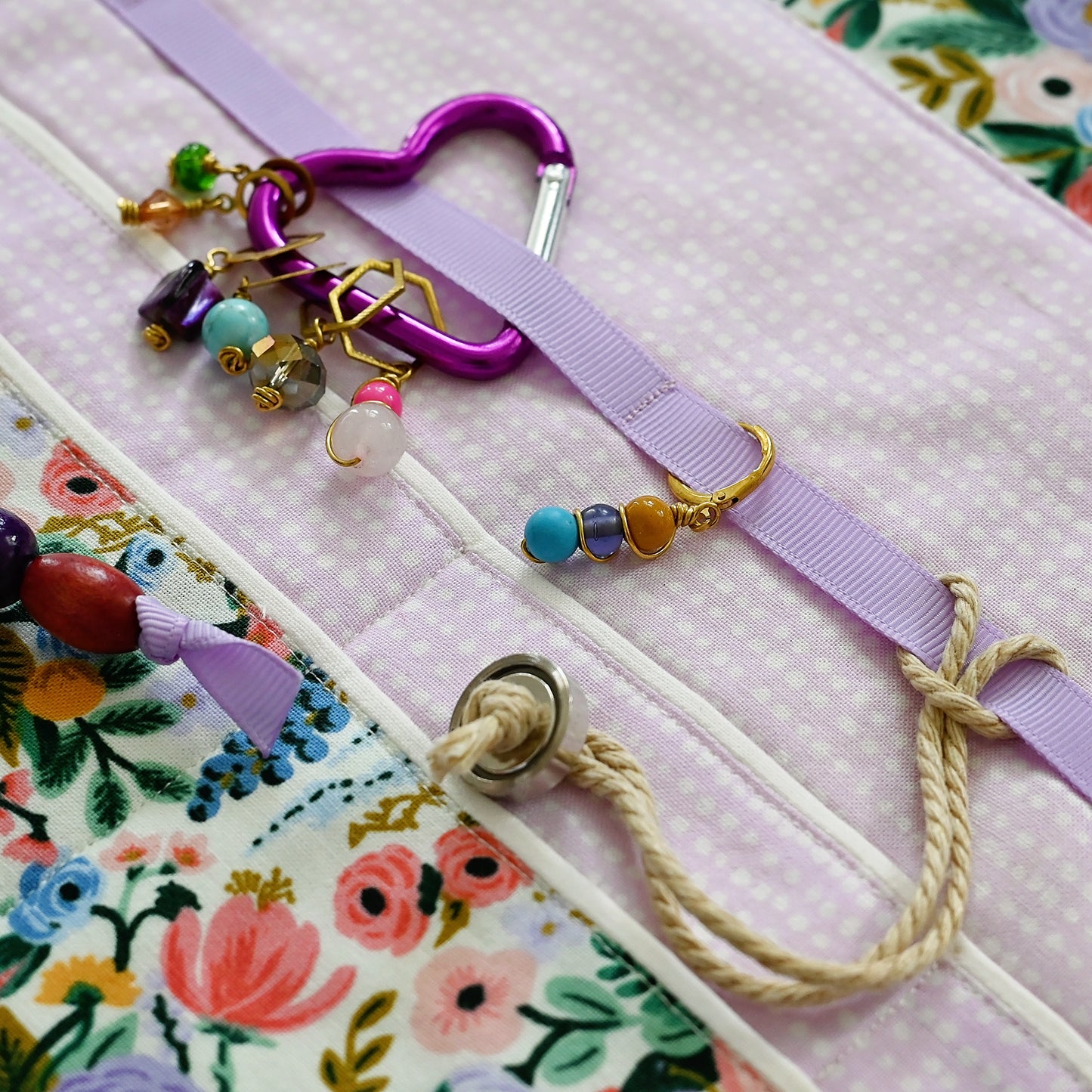 Get It Together Wrap in Mauve Garden Party - A Collaboration with Mable and Rose Handmade