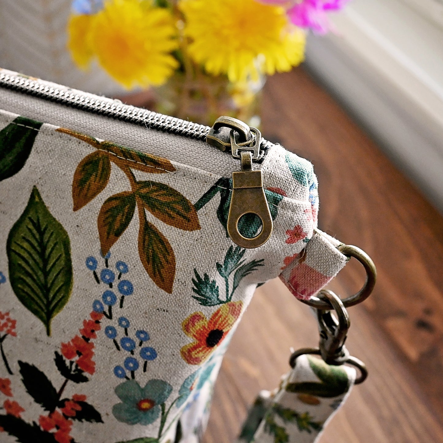 Amalfi Zippered Project Bag in Canvas