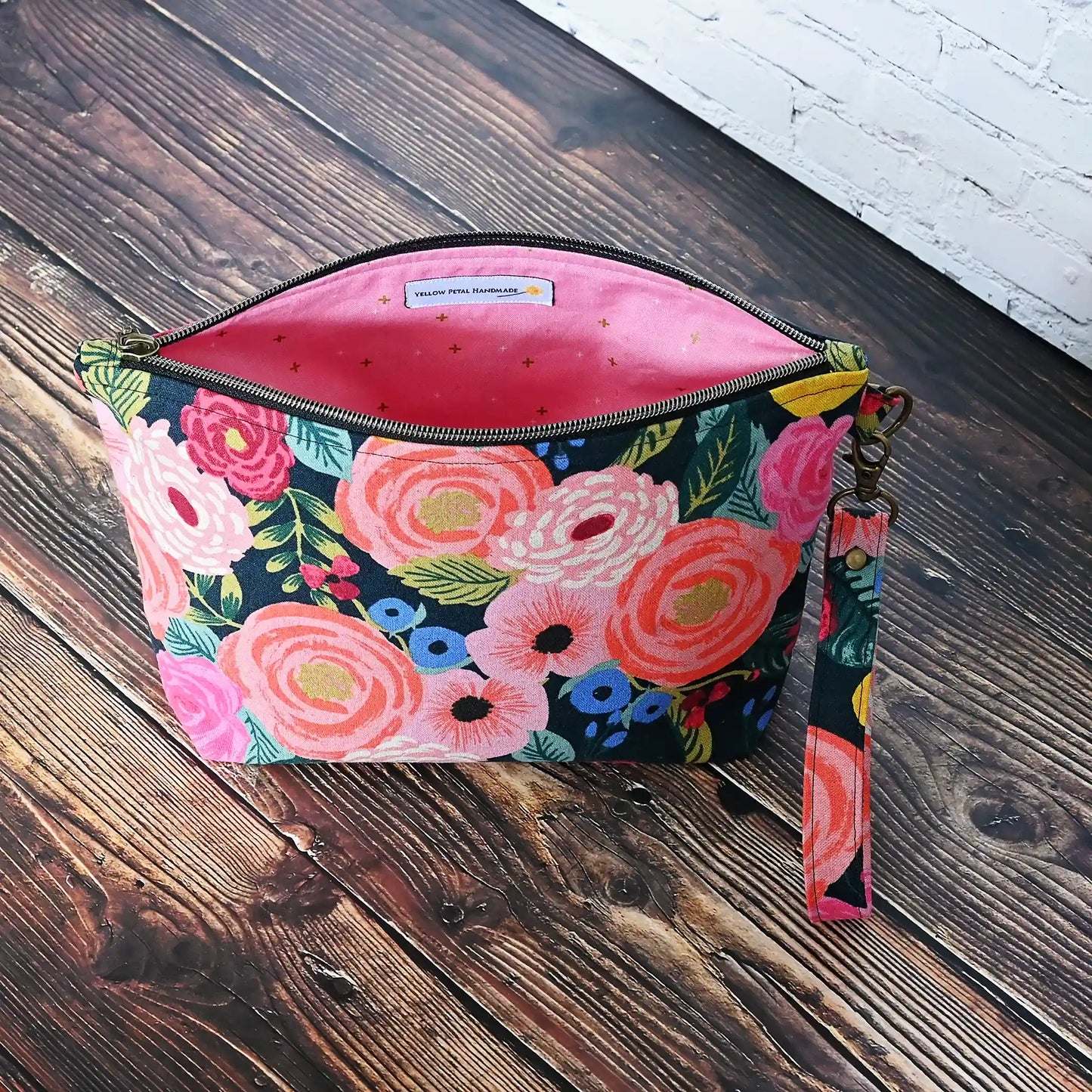 Floral Canvas Project Bag in Rifle Paper Co's