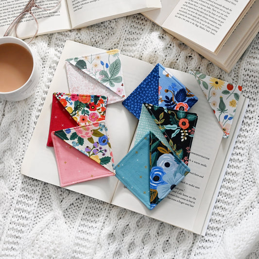 Pretty Corner Bookmarks in Rifle Paper Co. Florals