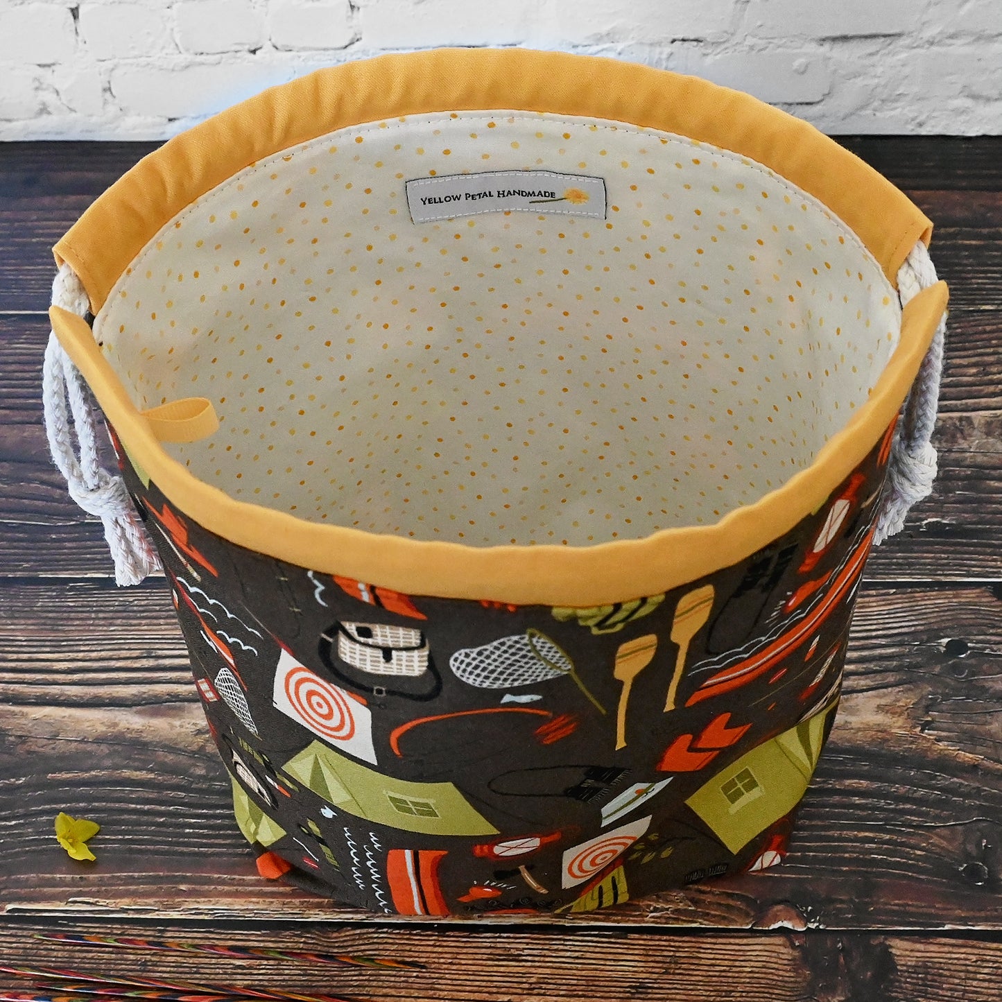 Creekside Camp Drawstring Project Bag