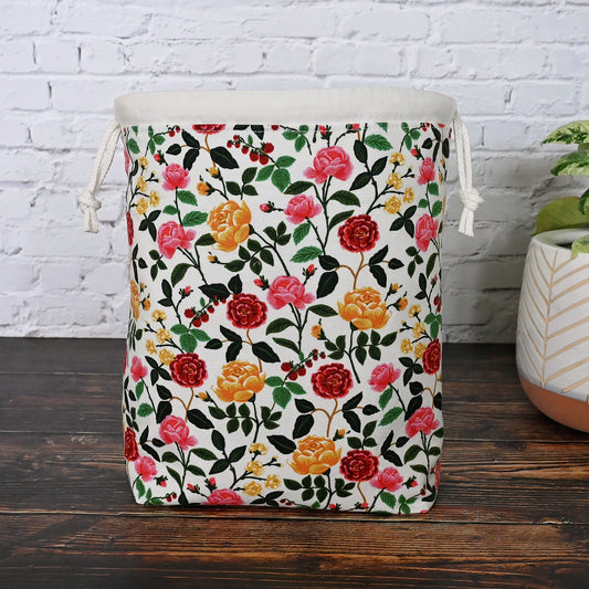English Rose Drawstring Project Bag