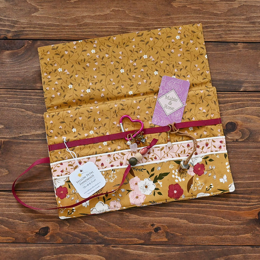 Get It Together Wrap in Gold and Pink Floral - A Collaboration with Mable and Rose Handmade