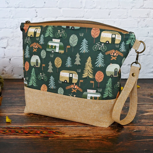 Forest Caravan Zippered Project Bag