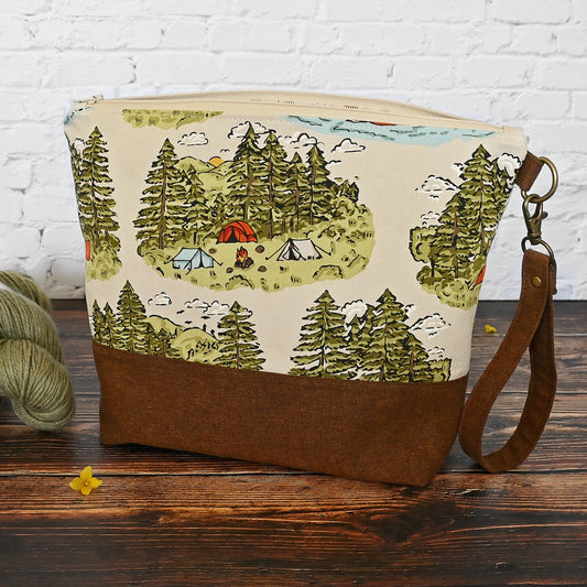 Misty Pines Zippered Project Bag