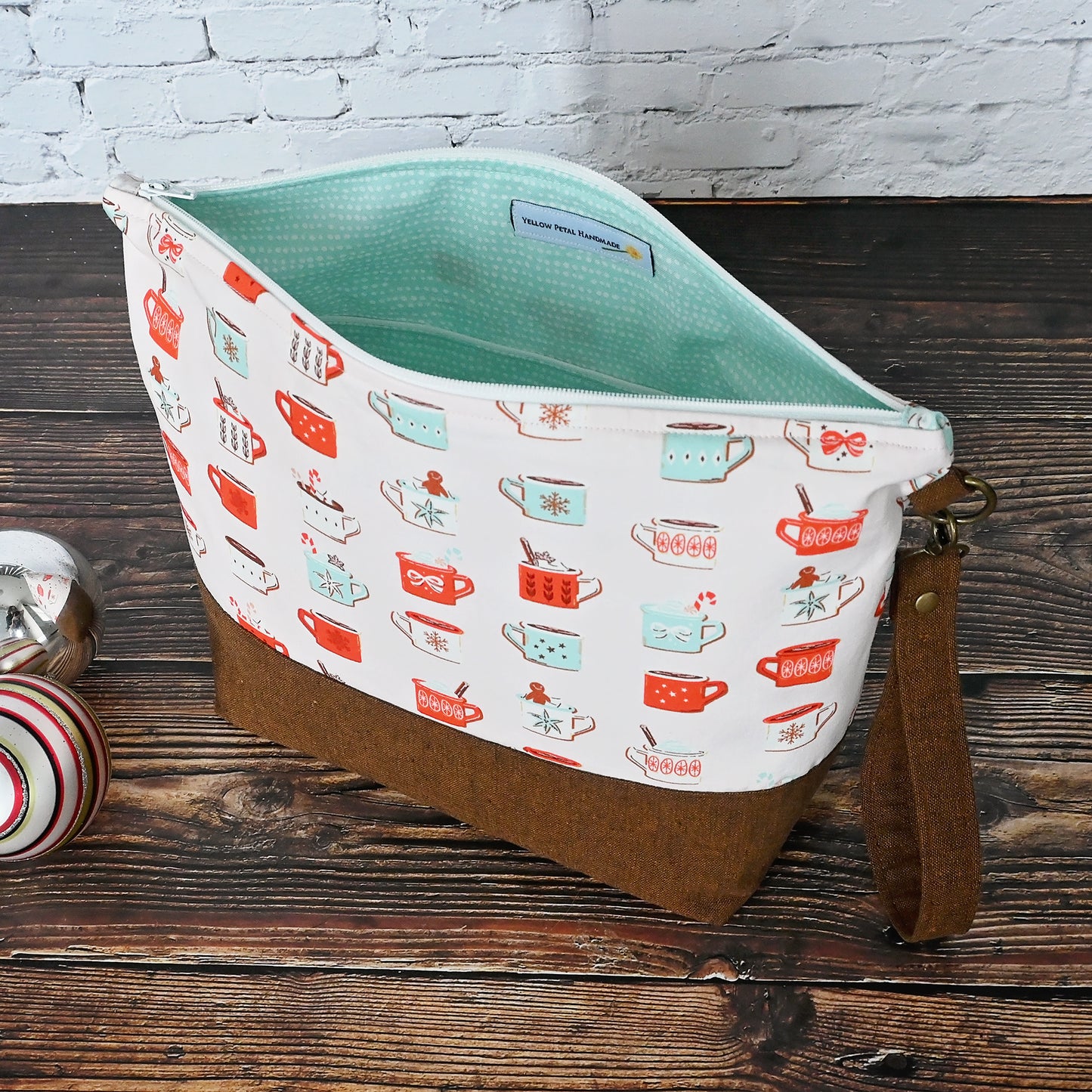Hot Cocoa Zippered Project Bag