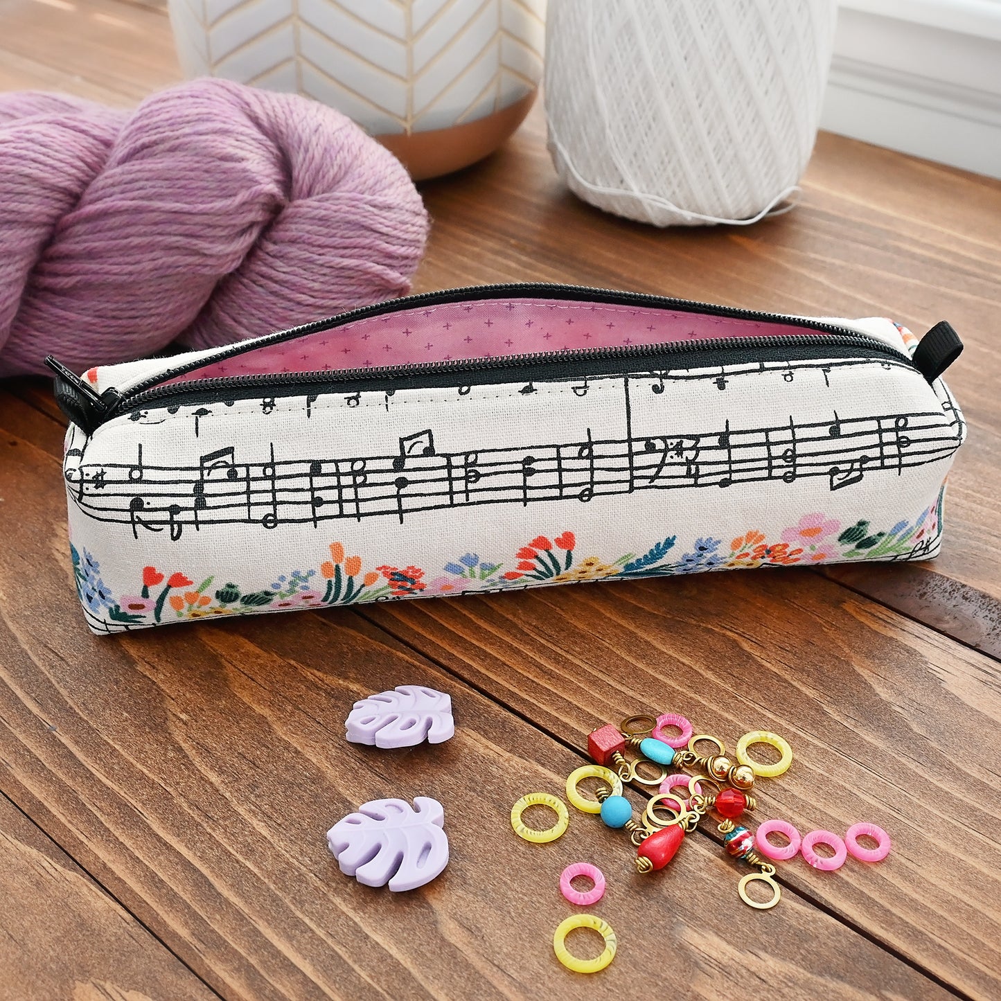 Music Notes Accessory Pouch
