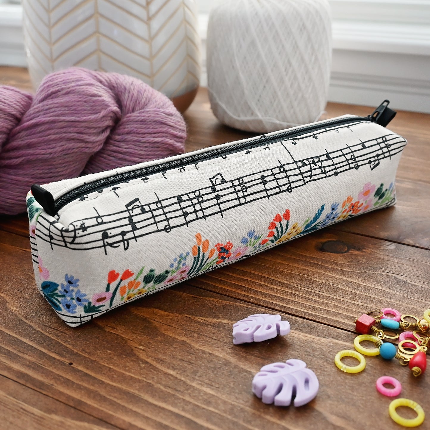 Music Notes Accessory Pouch
