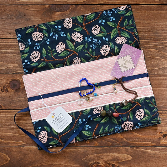 Get It Together Wrap in Navy and Pink Floral - A Collaboration with Mable and Rose Handmade