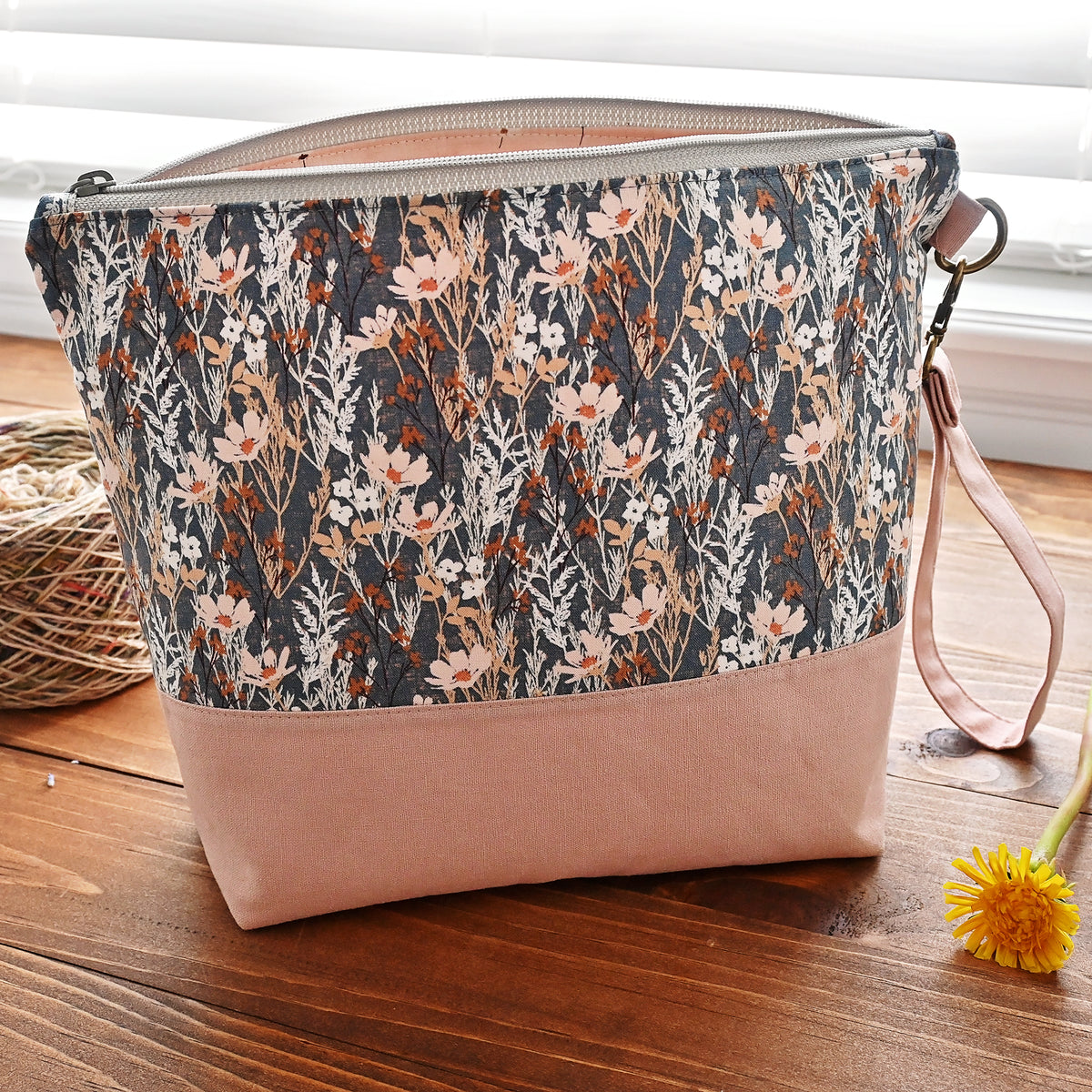 Weekend Wildflowers Zippered Project Bag