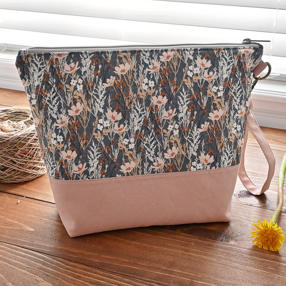 Weekend Wildflowers Zippered Project Bag