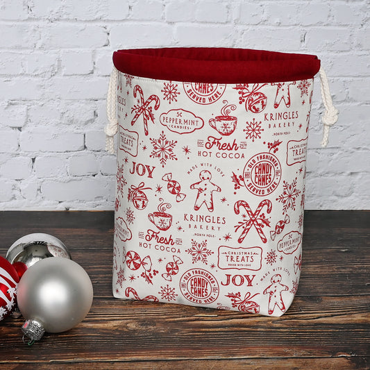 Merry Little Christmas Drawstring Bag