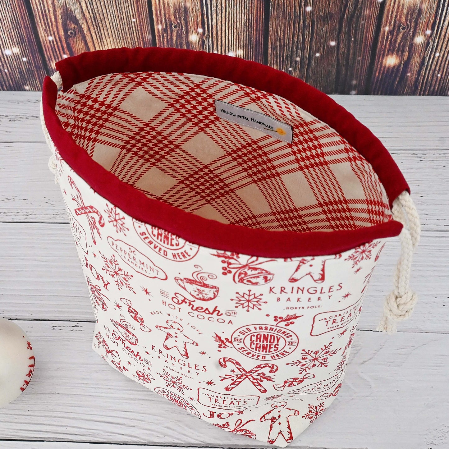 Merry Little Christmas Drawstring Bag