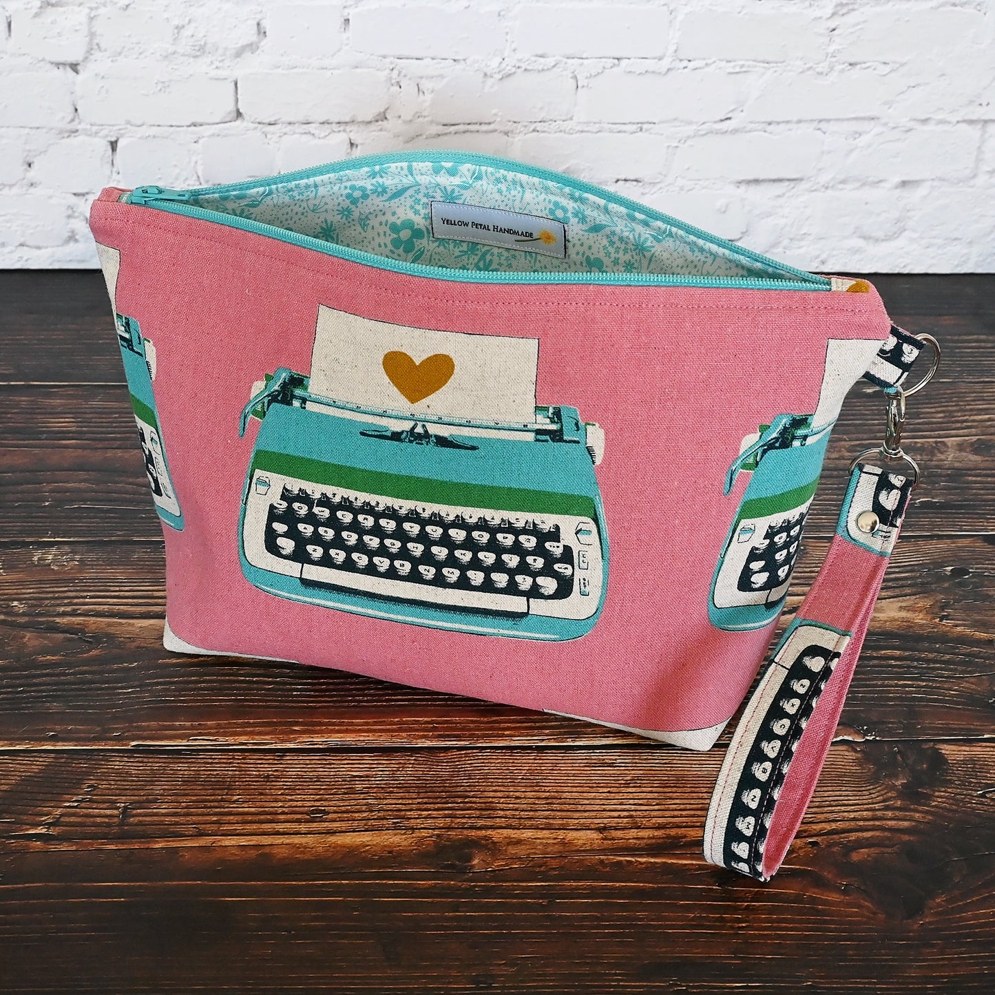 Love Notes Canvas Sock Pouch with Wrist Strap