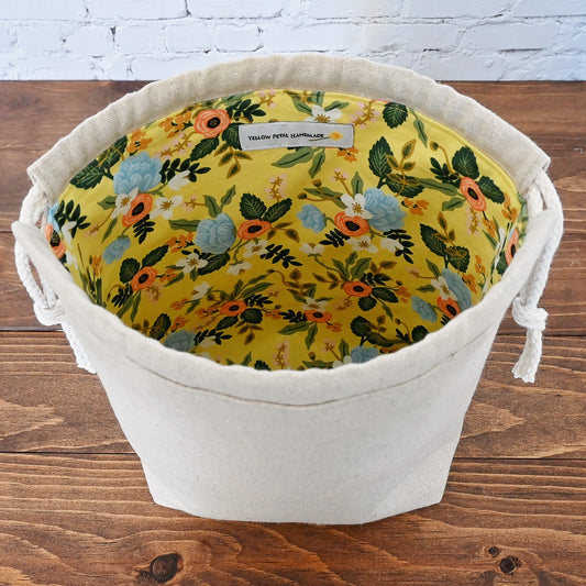 Sunshine Blossom Drawstring Bag