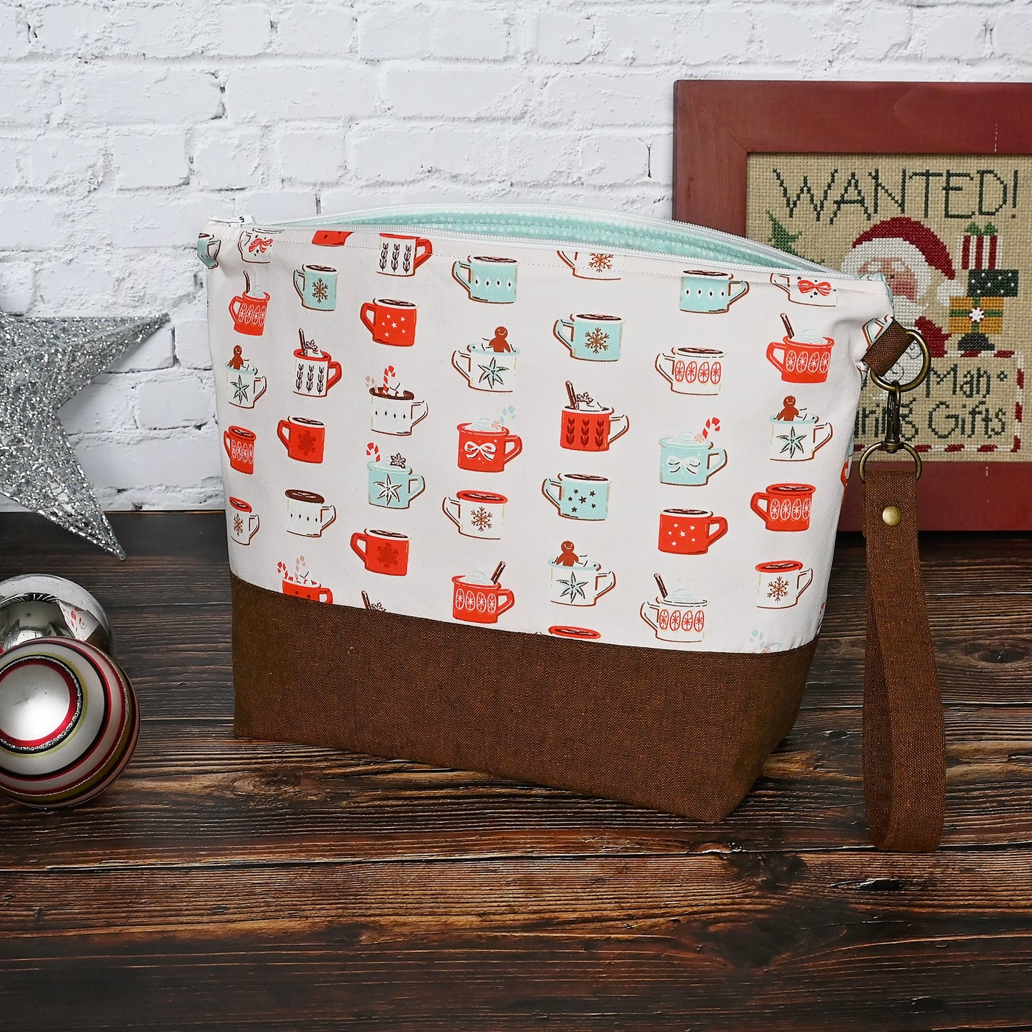Hot Cocoa Zippered Project Bag