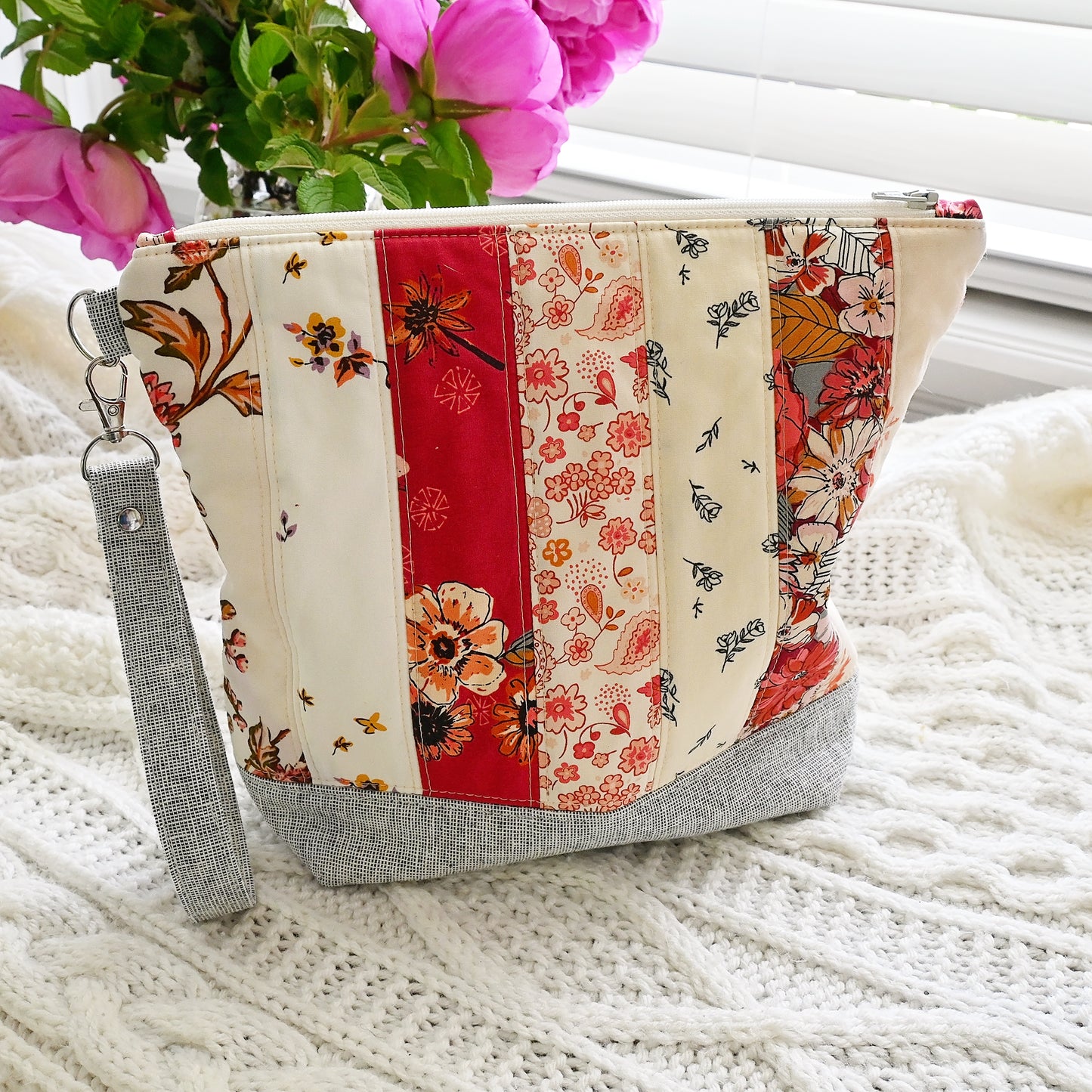 Quilted Zippered Project Bag