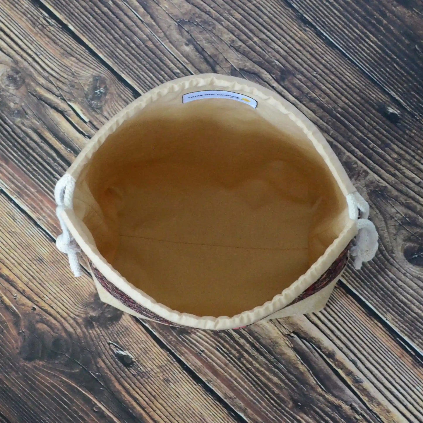 Pretty Floral Drawstring Project Bag