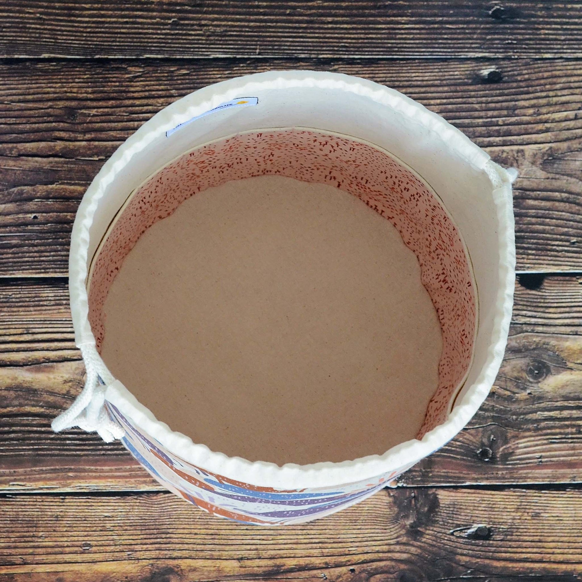 Rainbow knitting bag in canvas with multiple pockets  Handmade in Nova Scotia, Canada by Yellow Petal Handmade.Rainbow knitting bag in canvas with multiple pockets  Handmade in Nova Scotia, Canada by Yellow Petal Handmade.